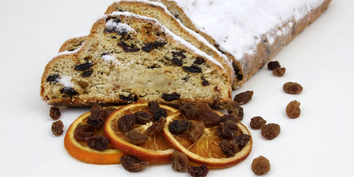 Christstollen mit Rosinen